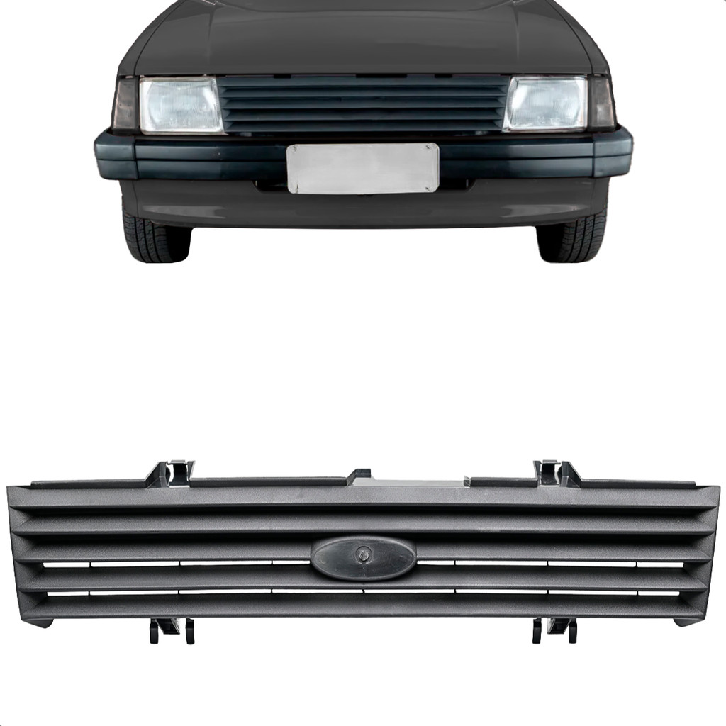 Grade Dianteira Radiador Escort 1984 1985 1986 Preta
