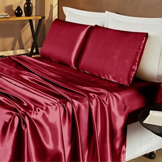 Jogo De Lençol 4 Peças Cetim Nobre Charmouse Casal\Queen\King - Lençol Com Elástico - Romantic em Oferta na Shopee