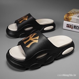 Chinelos de praia com conforto verão nuvem homens sandálias grossas Y2K sapatos 2024 em Oferta na Shopee