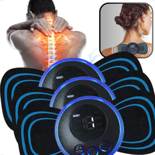 3x Massageador Portátil Elétrico Dor Pescoço Coluna Recarregável Micro Choques Acupuntura em Oferta na Shopee