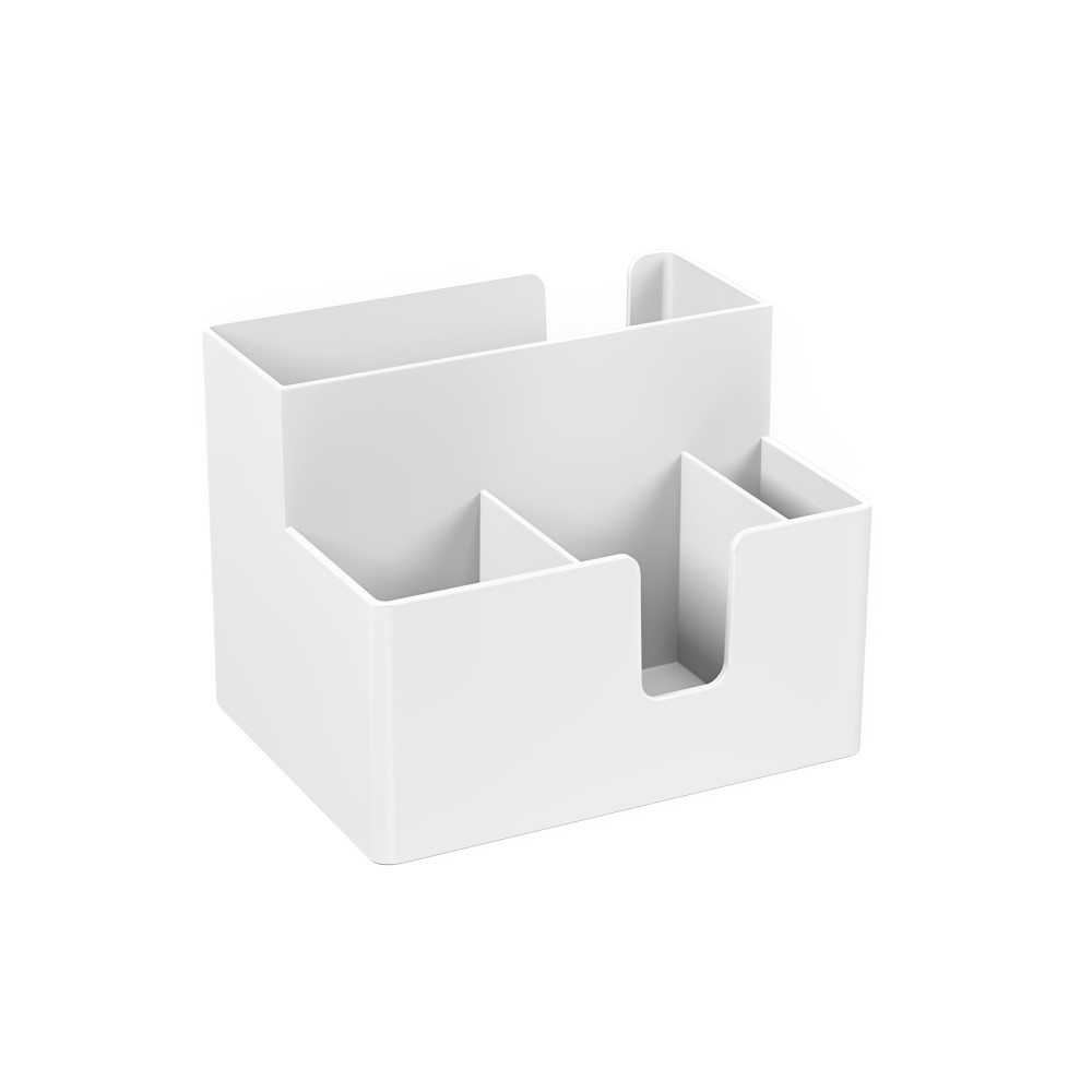 Porta Guardanapo e Sachês 14 x 10.6 x 9.4 cm Branco Coza