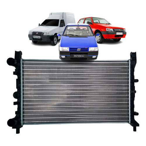 Radiador Uno 1999 2000 96 97 98 Fiat 1.4 1.5 1.6 Com Ar
