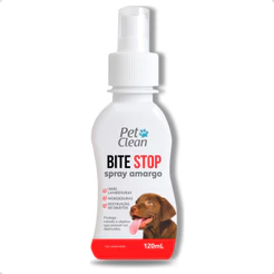 Spray Amargo Amargante Anti Mordida Lambedura Destruição Adestrador Bite Stop Pet Clean - 120 ml