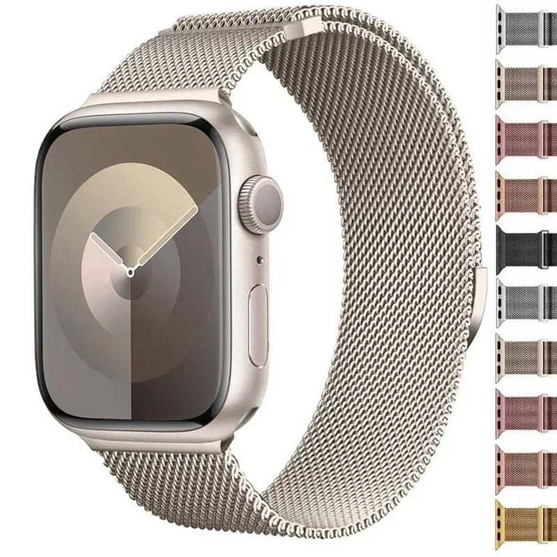 Pulseira Magnética De Metal Com Laço Milão , Compatível Apple Watch S10 46mm 49/45/44/42 iWatch Série 10 9 8 7 se Ultra em Oferta na Shopee
