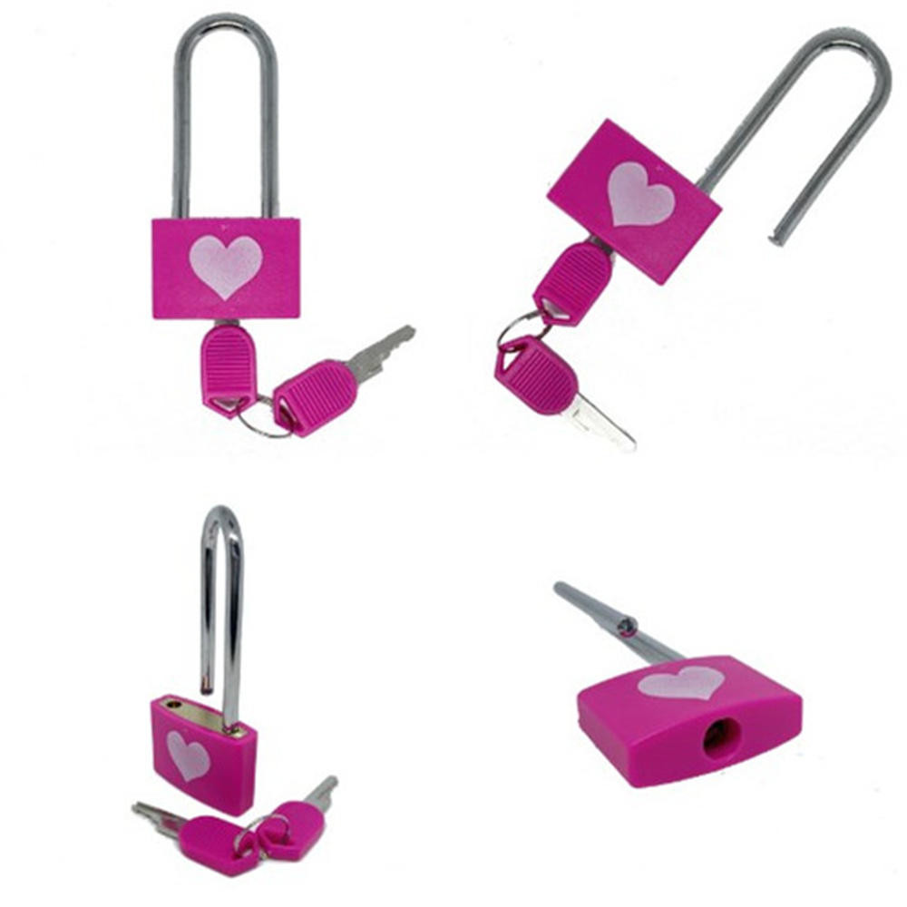 Cadeado Pequeno Com Trava De Amor  ,  Mala De Viagem , Diário , Bagagem , Cadeados De Segurança Antirroubo 2 Chaves