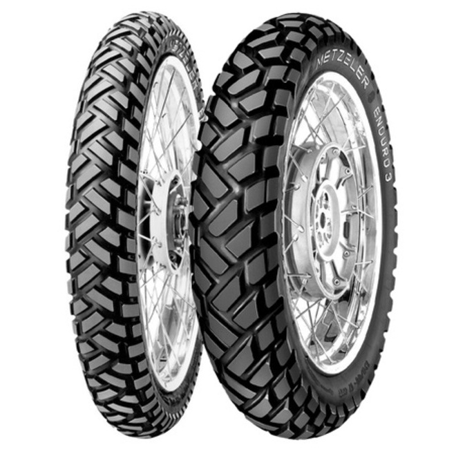 Par de Pneus enduro sahara 3 metzeler Traseiro 120/80-18 E Dianteiro 90/90-21 novo uso com camara
