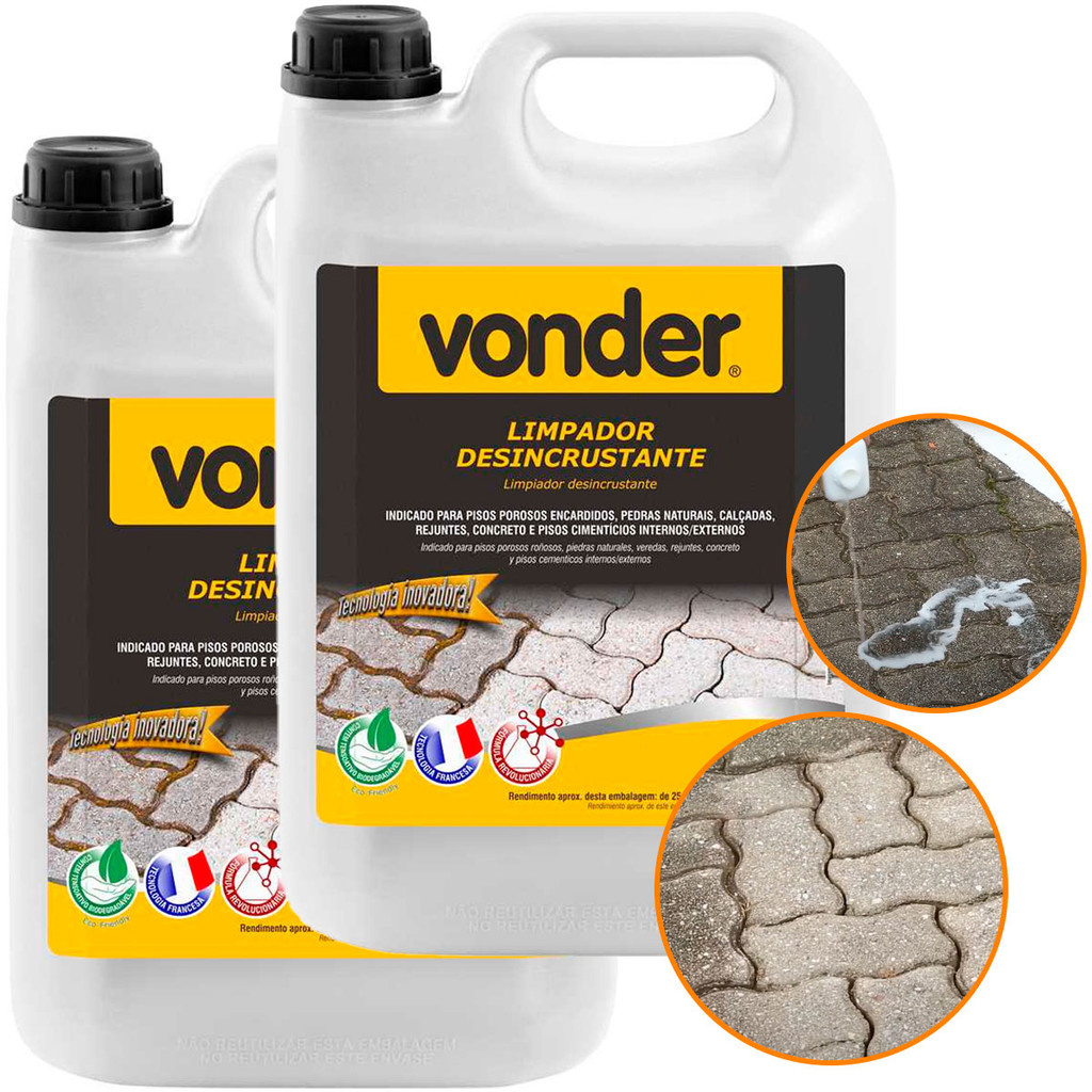 Kit 2 Limpa Tudo Limpador Desincrustante Remove Sujeira 5L