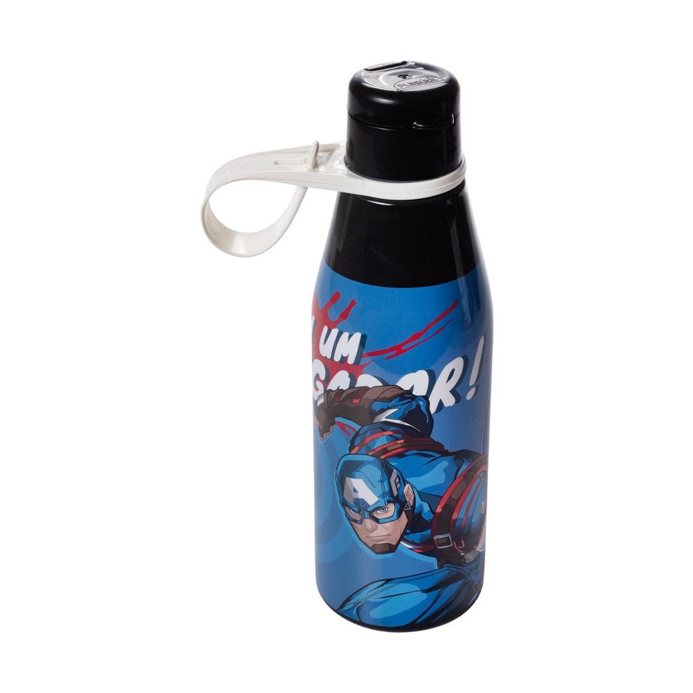 Garrafa de Plástico 530 ml com Tampa Abre e Fecha Capitao Am em Oferta na Shopee