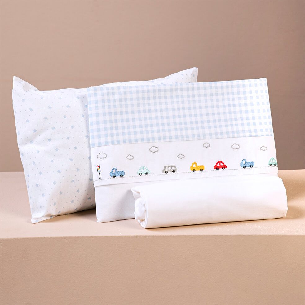 Jogo Lençol Berço Americano Papi Carros - 3 Peças em Oferta na Shopee