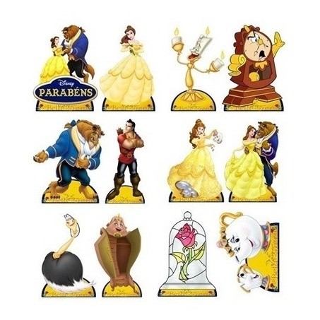Decoração Bela E A Fera Novo - 12 Displays De 20cm