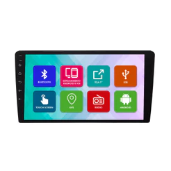 Central Multimidia 9 Pol Android 4Gb Ram 64Gb Flash Octa-Core H-Tech HT-9864CA 2 Din Gps Wifi Qled Android Auto Carplay