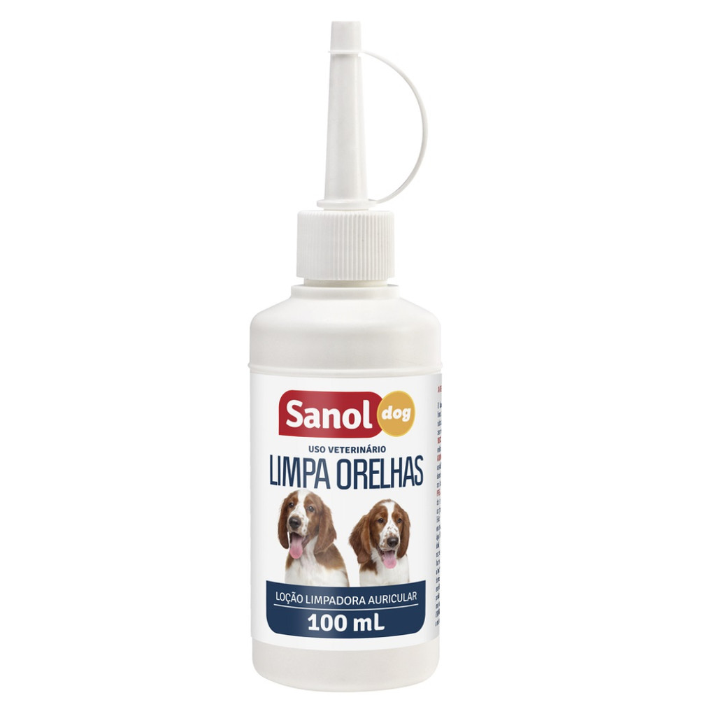Limpa Orelhas para Cães 100 ml - Sanol Dog em Oferta na Shopee