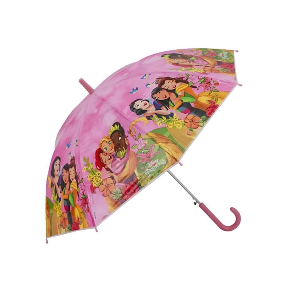 Sombrinha Guarda chuva Infantil Plastificado Princesas Disney Marca Tuut 48cm