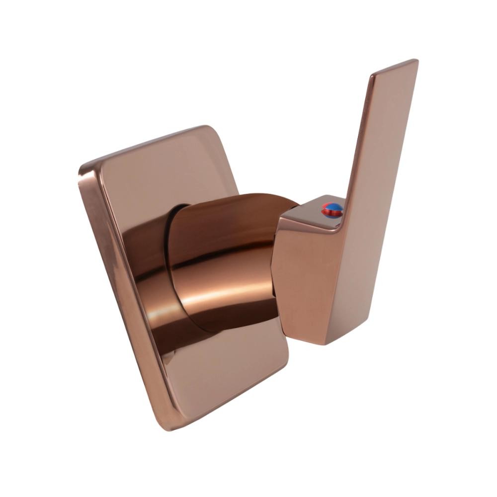 Acabamento de Misturador Quadrado para Banheiro Oiapoque Pingoo - Dourado Rose em Oferta na Shopee