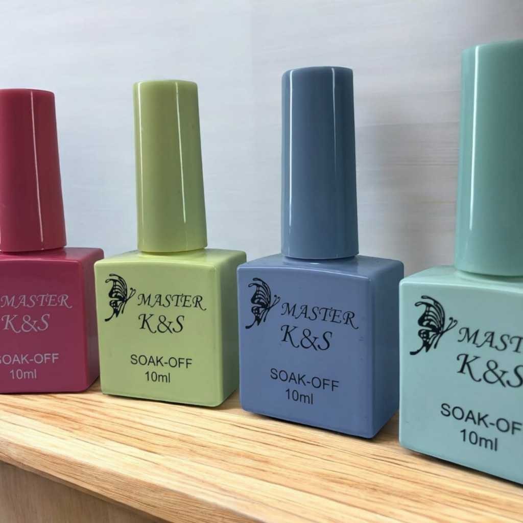 Kit 4 Esmaltes em Gel K&S Quadrados – Coleção Tons Pastel K&S em Oferta na Shopee