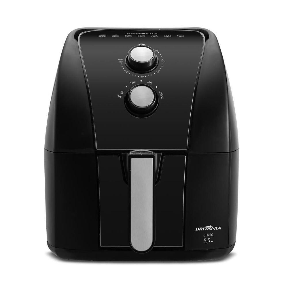 Air Fryer Britânia 5,5L Antiaderente Redstone 1500W 110V em Oferta na Shopee
