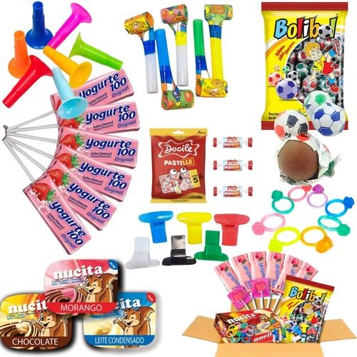 Kit Doces 80 Itens Sacolinha Guloseimas Festa Infantil Lembrancinha em Oferta na Shopee
