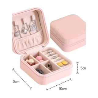Porta Joia De Bolsa Para Viagem Portátil caixa de armazenamento bolsa anel colar Bom Presente em Oferta na Shopee