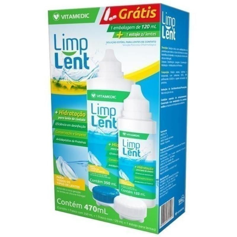Solução de limpeza para lentes de contato Limp Lent