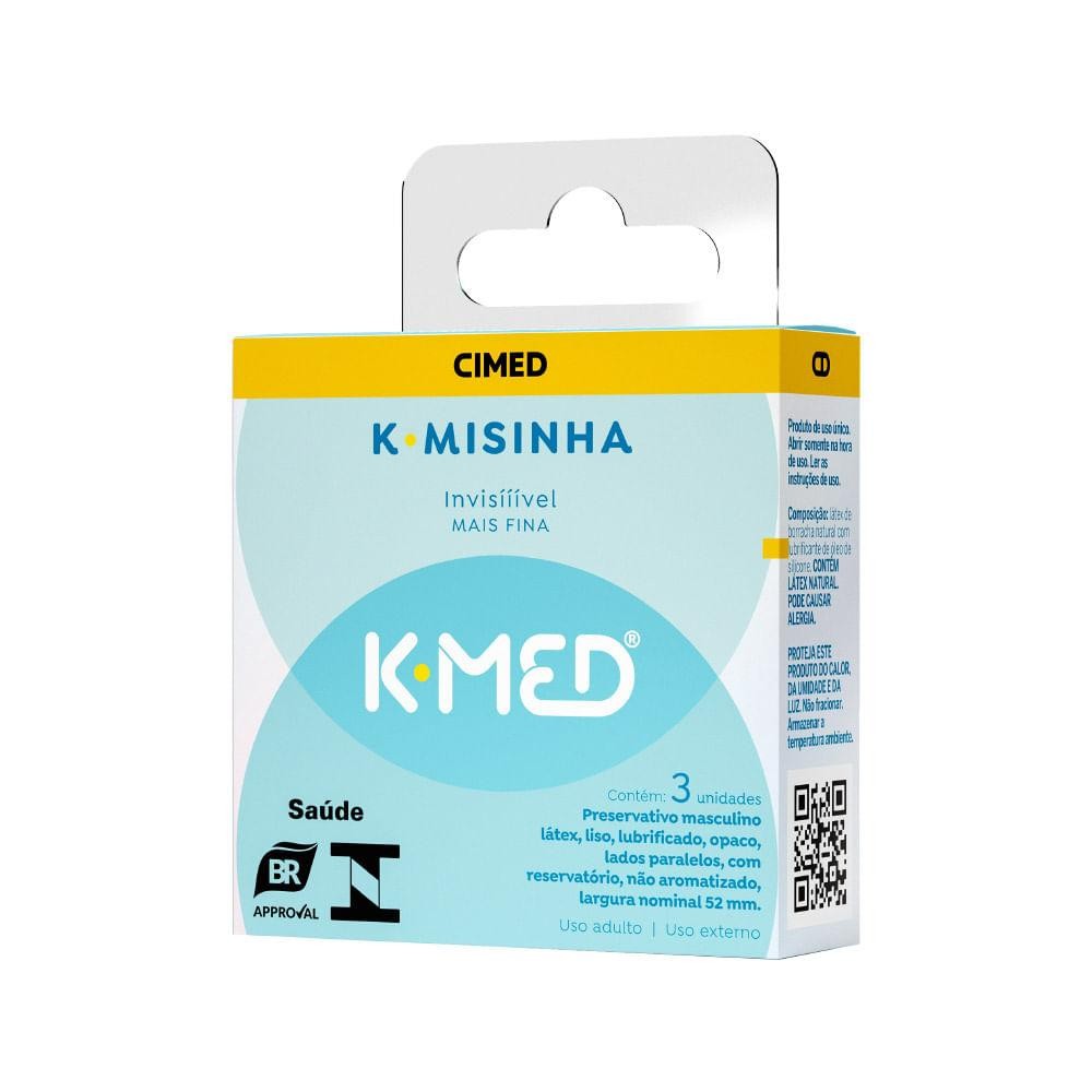 Preservativo K-med K-misinha Com 3 Invisivel - Health