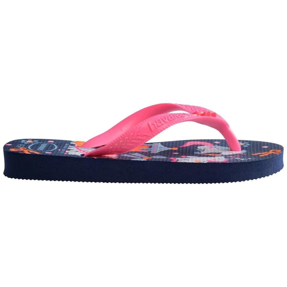 Detalhes do Chinelo Infantil Havaianas Fantasy Kids - Marinho e Rosa