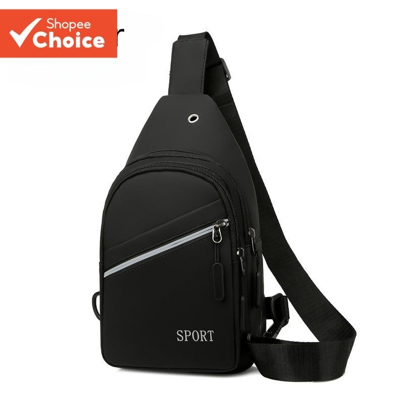 Pacote de Peito Casual para Fone de Ouvido de Grande Capacidade para Homens Office Business Travel Sports