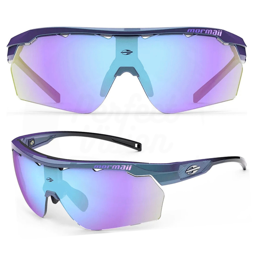 Óculos Esporte Sol Mormaii Smash Camaleão Verde Deg Lt Azul