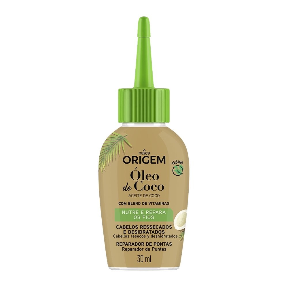 Reparador de Pontas Origem Óleo de Coco 30ml - Embalagem com 12 Unidades em Oferta na Shopee