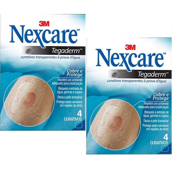 Kit com 2 Caixas de Curativo Nexcare Tegaderm com 4 Unidades 3M em Oferta na Shopee