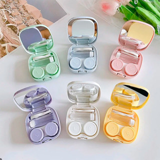 Mini Estojo Porta Lente De Contato Kit Pinça Ventosa Espelho Ideal para Viagens e Transporte em Oferta na Shopee