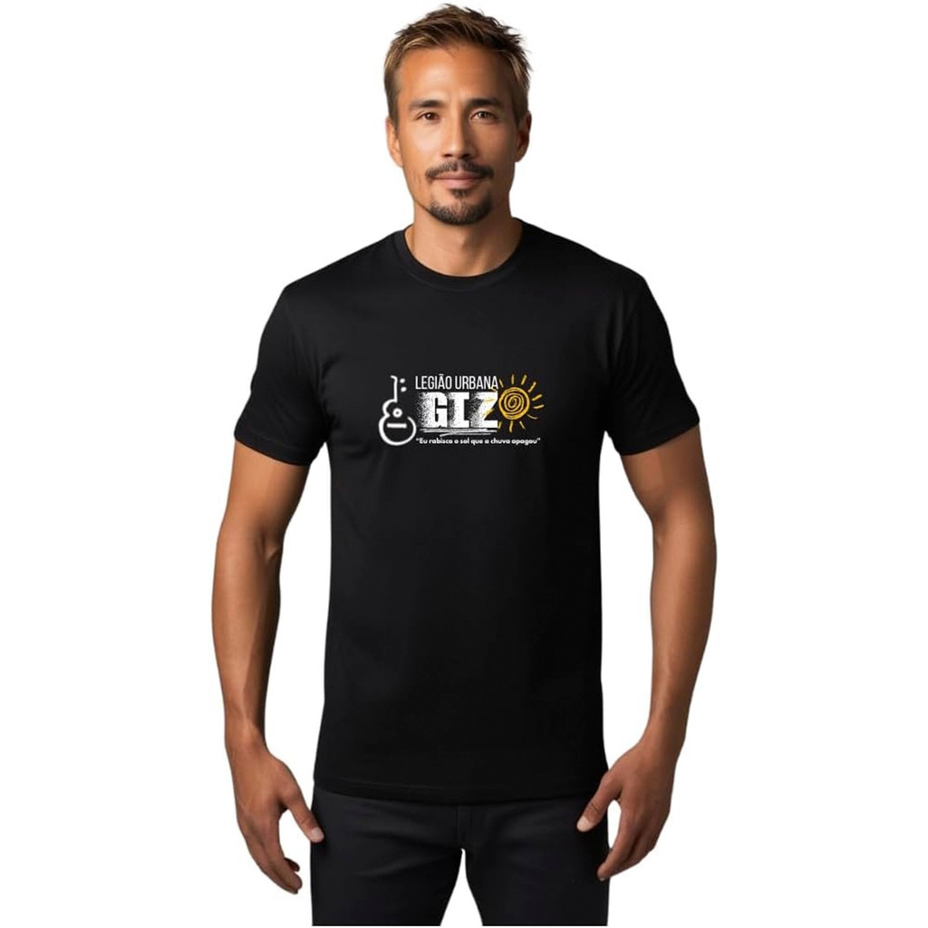 Camisa Streetwear Legiao Urbana Giz Vintage Premium Camiseta 100% Algodão Blusa Fio 30.1 Penteado Envio Imediato