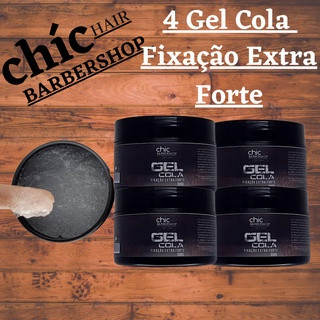 04 Gel Cola Compre 250g Leve 300g fixaçao profissional Chichair hiugutftyftyig