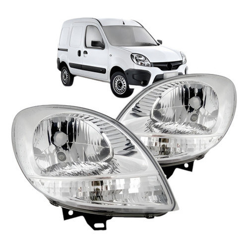 Par Farol Cristal Kangoo 08 09 10 11 12 13 14 15 16 17 18