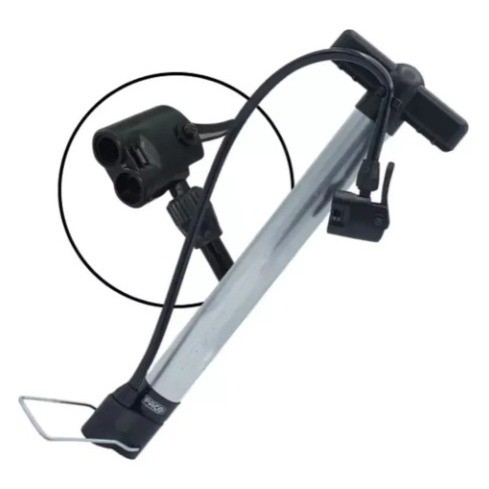 Bomba De Ar Portátil P/ Bicicleta Bico Fino E Grosso - Paco em Oferta na Shopee