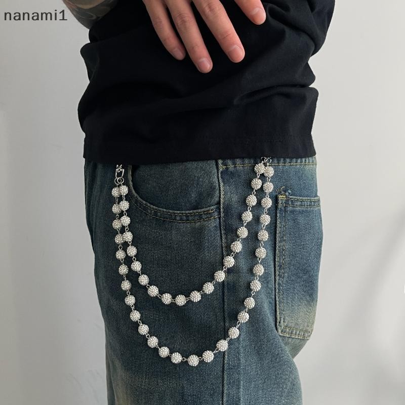 nanami1 Harajuku Street Strass Chaveiro Carteira Cinto Corrente Para Homens Calças Hip Hop Hipster Calça Jeans Rock Jóia em Oferta na Shopee