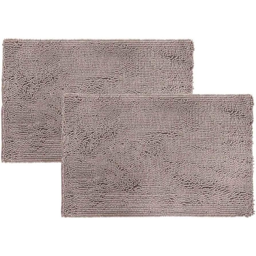 Kit 2 Tapetes Banheiro 40x60 Antiderrapante Bolinha Microfibra Macarrão Luxo Várias Cores