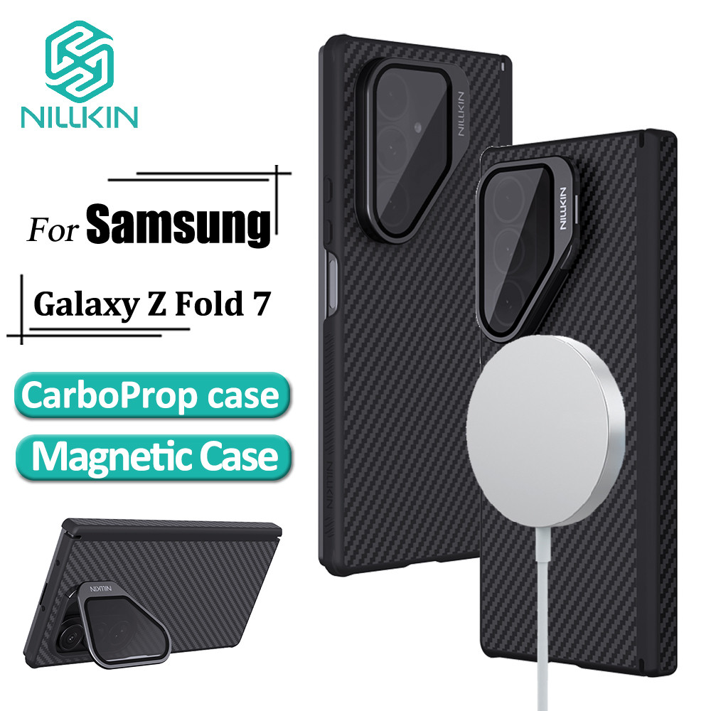Nillkin Capa Dobrável Para Samsung Galaxy Z Fold 7/Fold7 Fibra De Aramida + Magnética TPU CarboProP (Transparente) em Oferta na Shopee