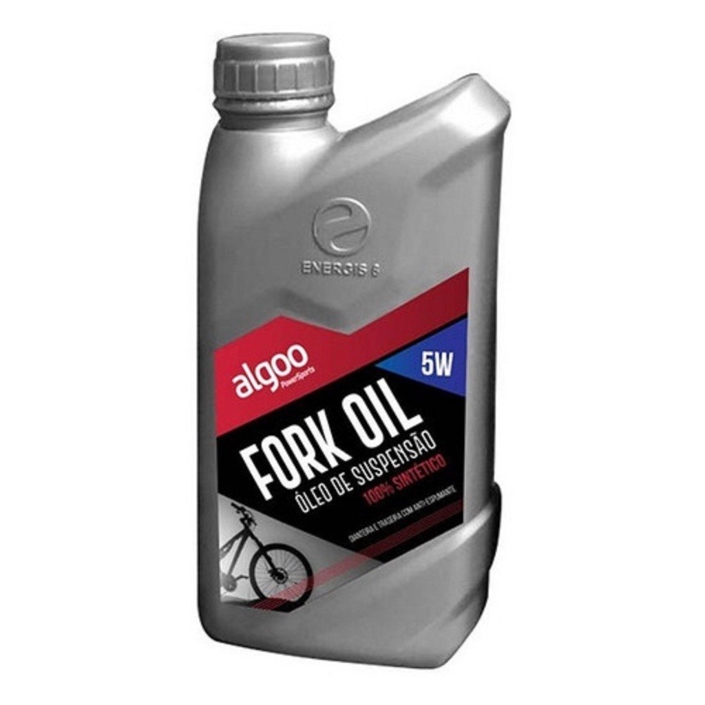 Oleo Suspensao Bike Algoo Fork Oil 5w 100% Sintetico 1 Litro
