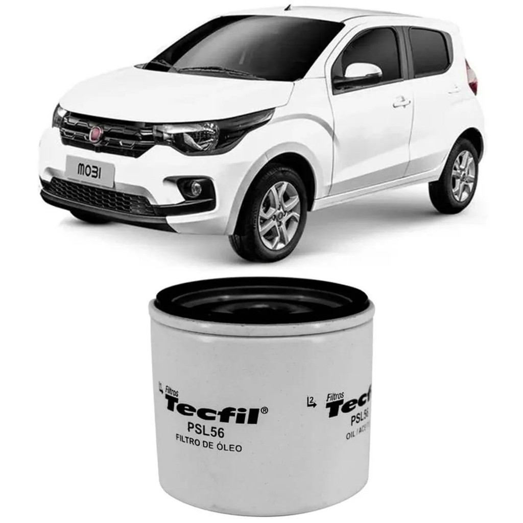 Filtro Óleo Fiat Mobi 1.0/1.3 6V 2017 a 2021 TECFIL PSL56 em Oferta na Shopee