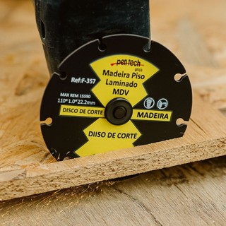 Disco Corte Madeira Piso Laminado Mdf Esmerilhadeira 110mm em Oferta na Shopee