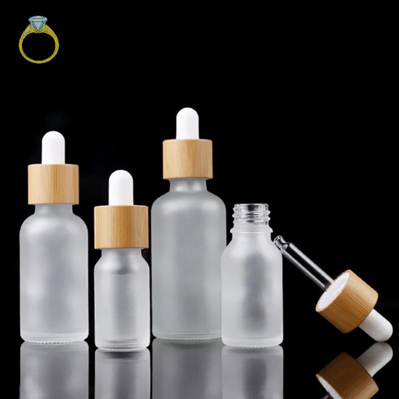 [BANY] 1Pc 5-100ml Frasco Conta-Gotas De Vidro Gelado Vazio Recipiente De Embalagem Cosmética Frascos Bons