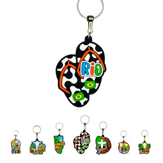 Chaveiro Souvenir Chinelo Turístico Praia Rio de Janeiro Brasil