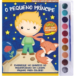 O Pequeno Príncipe Livro para Pintar com Aquarela em Oferta na Shopee