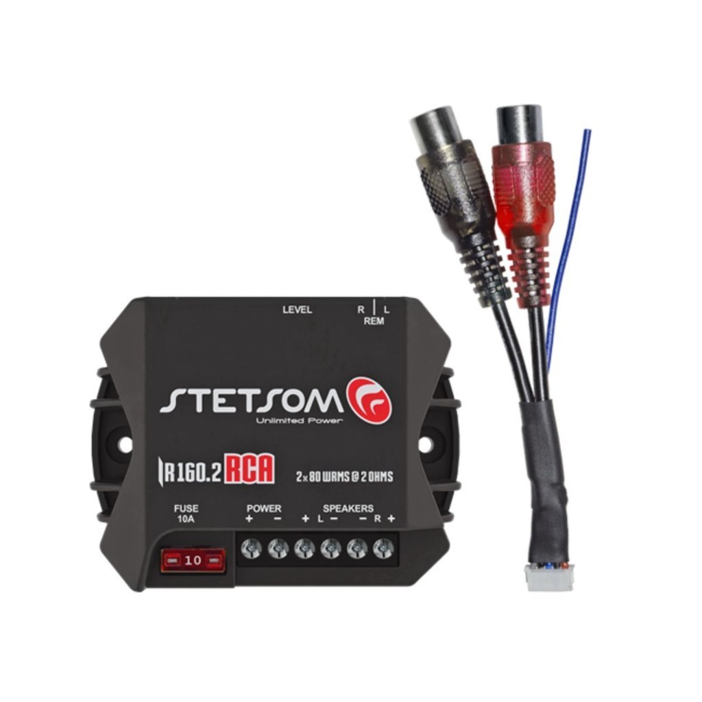 Módulo Amplificador Digital Stetsom Iron Line IR 160.2 RCA 2 Canais - 160 Watts RMS - Spare Parts and Accessories for Vehicles