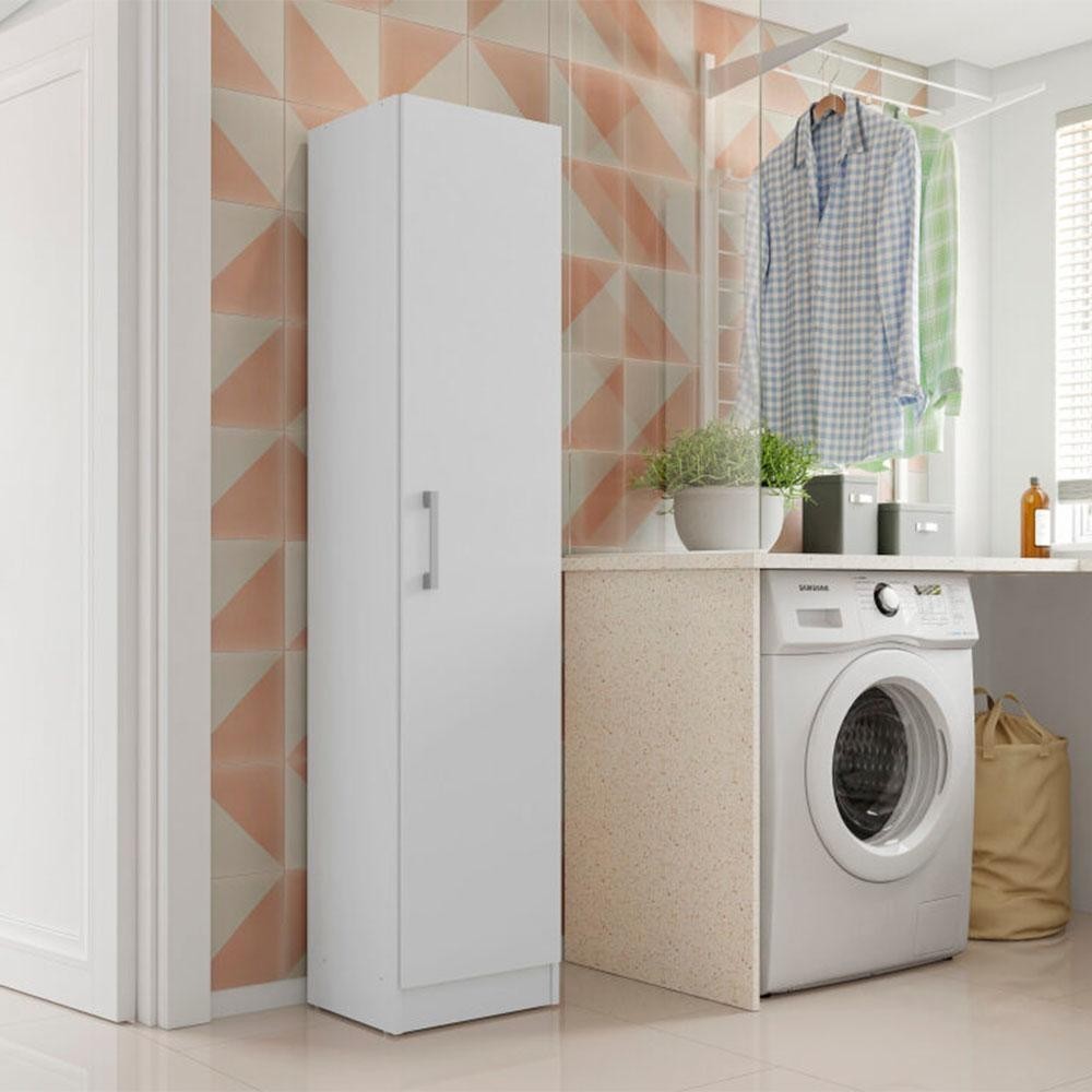 Armario Multiuso 1 Porta Suporte Vassoura Lavanda Kits Paraná - Home & Living