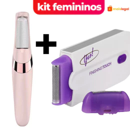 kit de cuidados femininos  Lixador de Pé Elétrico + Depilador recarregável sem fio 2 em 1