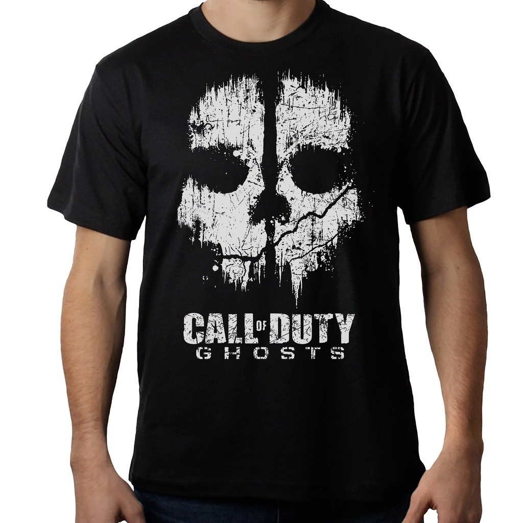 Camiseta Oversized Masculina Feminina T-shirt , Camisa Jogo CALL OF DUTY GHOST Gamer