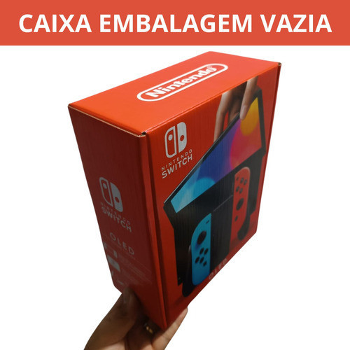 Caixa Vazia Do Nintendo Switch Oled Compatível Envio Rapido