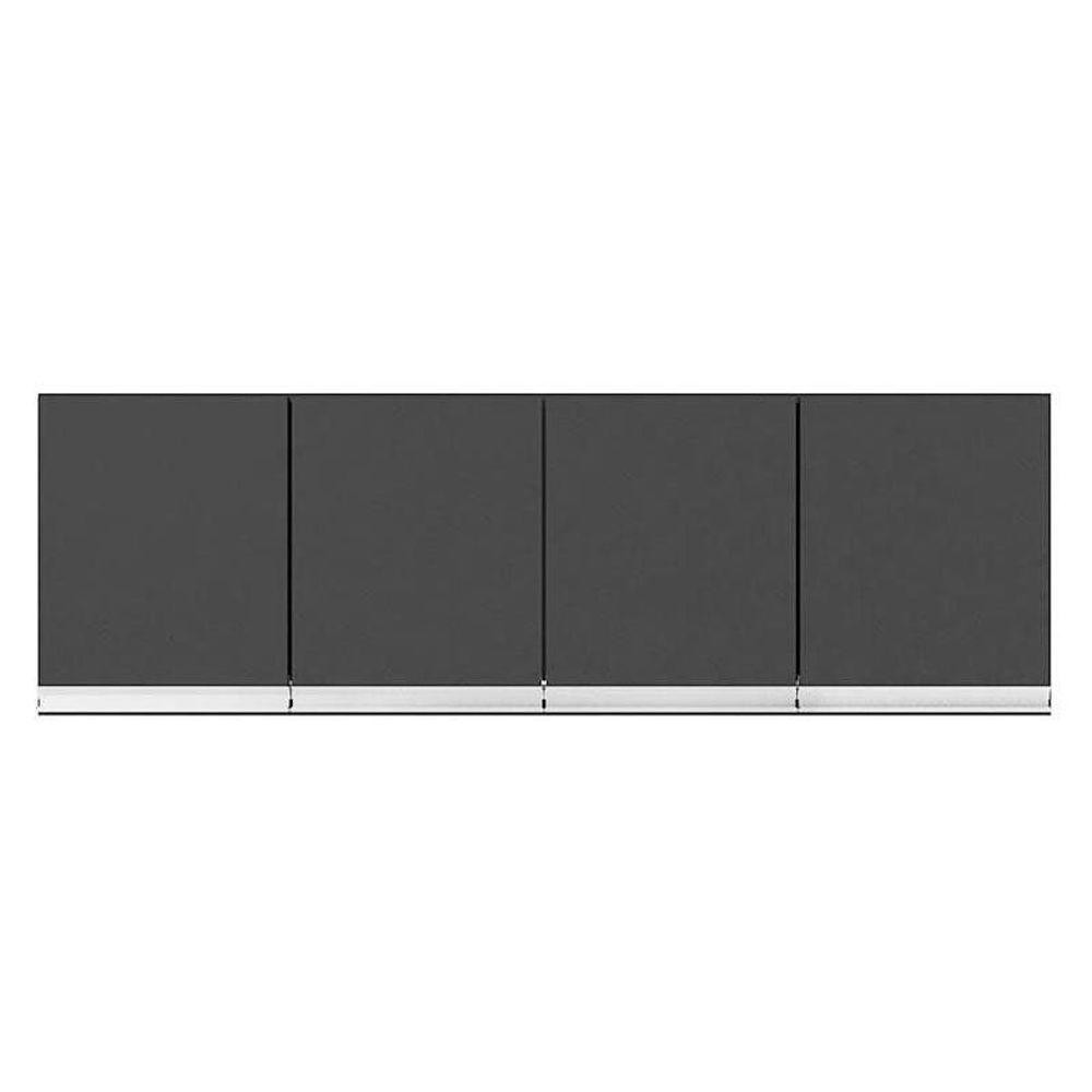 Armário Aéreo Para Cozinha Andréia 4 Portas 150 Cm Cinza Fosco - Ajl em Oferta na Shopee