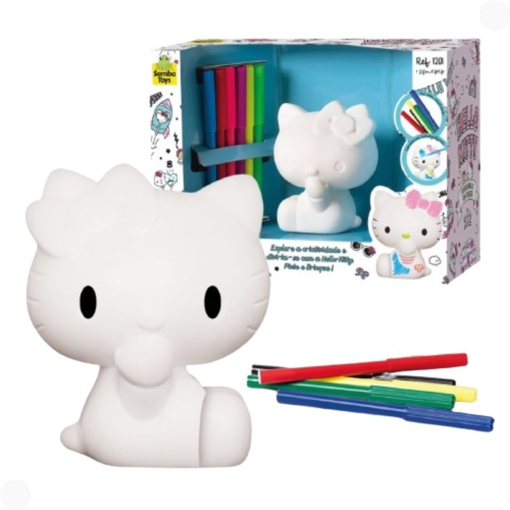 Detalhes do Boneca Hello Kitty para Colorir 1201 -  Samba Toys